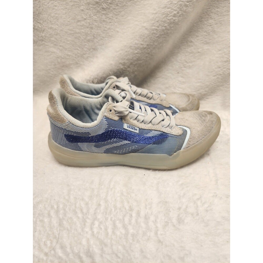 Vans Off The Wall AVDNT Waffle Delicate Blue Suede Skateboard Shoes Women 5